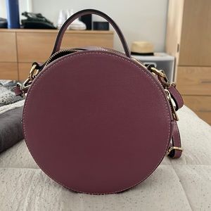 Italian round shape double zipper bag